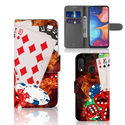 Samsung Galaxy A20e | Wallet Case | met Pasjes | Casino