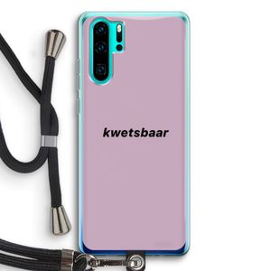 kwetsbaar: Huawei P30 Pro Transparant Hoesje met koord