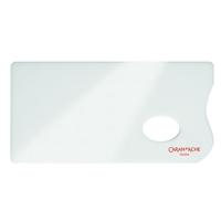 Verfpalet caran d'ache plexiglas 26x13cm wit