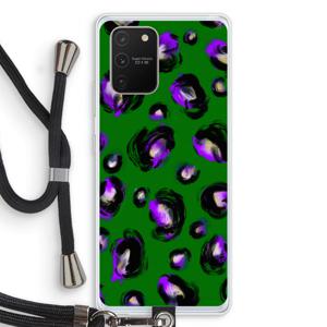 Green Cheetah: Samsung Galaxy S10 Lite Transparant Hoesje met koord