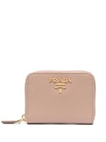 Prada porte-monnaie en cuir Saffiano - Tons neutres