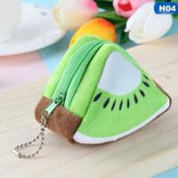 Schattig fruit portemonnee cadeau pluche Coin Purse vrouwelijke tas (kiwi)