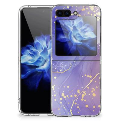 Smartphone hoesje voor Samsung Galaxy Z Flip 5 Watercolor Paars