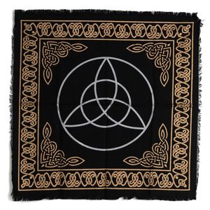 Katoenen Altaarkleed Keltische Knoop Goud- en Zilverkleurig (65 x 65 cm)