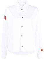 Heron Preston chemise en coton à patch logo - Blanc