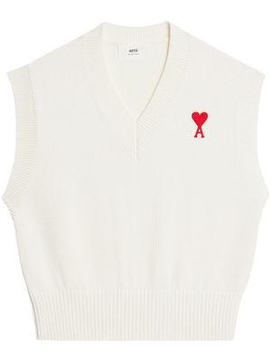 AMI Paris débardeur à col v - Blanc