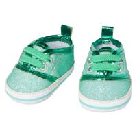 Heless Poppenschoenen Glitter Sneakers Mint, 38-45 cm