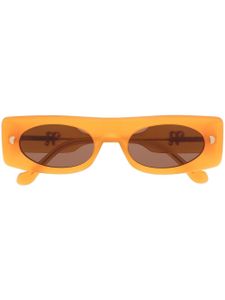 Nanushka lunettes de soleil Ruthie à monture carrée - Orange