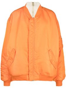 VETEMENTS veste bomber zippée à manches longues - Orange