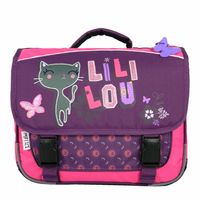 Lili Lou meisjes schooltas rugzak lila 34x14x38