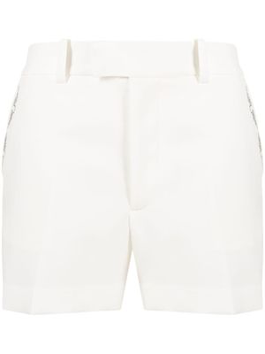 Zadig&Voltaire short à ornements strassés - Blanc