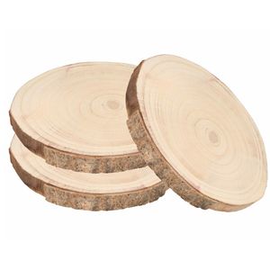 3x Woondecoratie houten boomschijf/boomschijven 29 x 3 cm