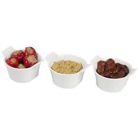 3x Tapas/hapjes serveerschaaltjes 9,5 x 4,5 cm - Snack en tapasschalen