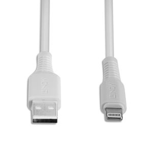 Lindy 31326 Lightning-kabel 1 m Wit