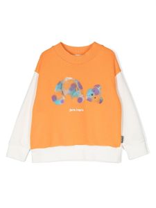 Palm Angels Kids pull à logo imprimé - Orange