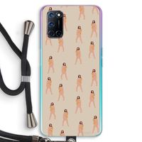 You're so golden: Oppo A92 Transparant Hoesje met koord