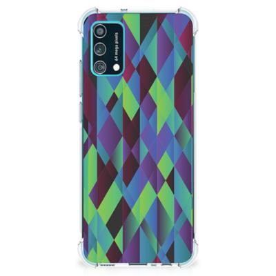Samsung Galaxy M02s | A02s Shockproof Case Abstract Green Blue Samsung Galaxy M02s | A02s Shockproof Case Abstract Green Blue