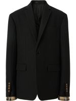 Burberry blazer à simple boutonnage - Noir