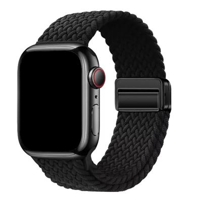 Apple Watch Bandje Zyra - Nylon - Zwart - 44, 45, 46 & 49mm Apple Watch Bandje Zyra - Nylon - Zwart - 44, 45, 46 & 49mm