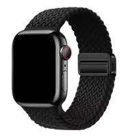 Apple Watch Bandje Zyra - Nylon - Zwart - 44, 45, 46 & 49mm Apple Watch Bandje Zyra - Nylon - Zwart - 44, 45, 46 & 49mm