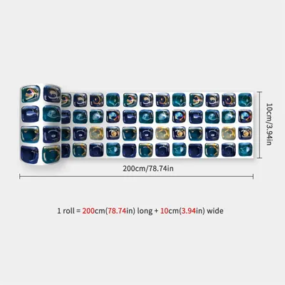 DecoMosaic Waterdichte Mozaïek Wandstickers