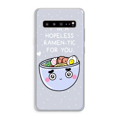 I'm A Hopeless Ramen-Tic For You: Samsung Galaxy S10 5G Transparant Hoesje