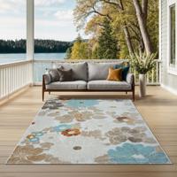 Karpet24 Mira Buitentapijt -240 x 340 cm - Robuust & Weerbestendig Vloerkleed met Modern Design, UV-bestendig, Perfect voor Balkon, Terras, Keuken & Woonkamer