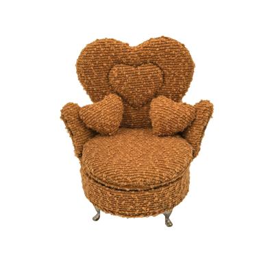 Juwelenkistje Versa Mosterd Polyester Metaal Spiegel Hout MDF 12 x 19 x 18 cm Leunstoel
