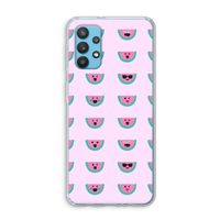 Smiley watermeloenprint: Samsung Galaxy A32 4G Transparant Hoesje