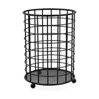 Standaard voor keukengerei Quid Ebano Metaal 12,5 x 12,5 x 16,5 cm