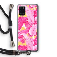 Pink Banana: Samsung Galaxy A31 Transparant Hoesje met koord