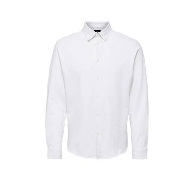 SELECTED HOMME slim fit overhemd SLHOLIVER wit SELECTED HOMME slim fit overhemd SLHOLIVER wit
