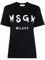 MSGM t-shirt à logo imprimé - Noir - thumbnail