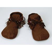 Moccasins verkleed schoenen - bruin - dames - maat 37-40 - indianen - hippies Moccasins verkleed schoenen - bruin - dames - maat 37-40 - indianen - hippies
