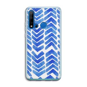 Blauwe pijlen: Huawei P20 Lite (2019) Transparant Hoesje