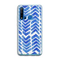 Blauwe pijlen: Huawei P20 Lite (2019) Transparant Hoesje