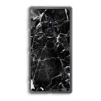 Zwart Marmer 2: Sony Xperia XZ2 Transparant Hoesje