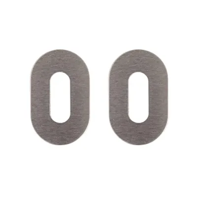 Nuda sleutelplaatjes 26×42 mm satijn chroom