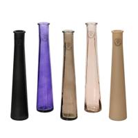 Vaas recycled glas h32cm 5 assorti