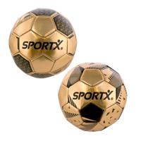 SportX Mini Voetbal Gold Metallic 16cm 160-180gr. - thumbnail