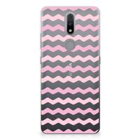 Nokia 2.4 TPU bumper Waves Roze