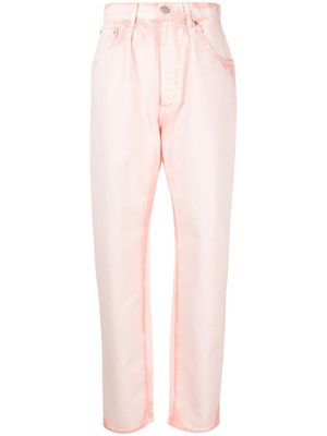 Alberta Ferretti jean cigarette à effet délavé - Rose