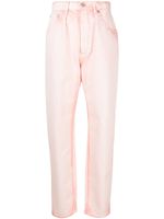Alberta Ferretti jean cigarette à effet délavé - Rose