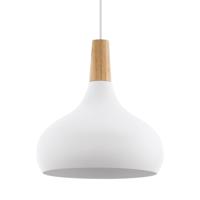 Eglo Moderne hanglampSabinar 28cm wit met houtbruin - 901178