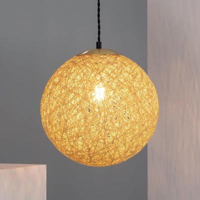 Hanglamp modern &apos;Vinta&apos; E27 fitting modern touwlamp rond 30 cm