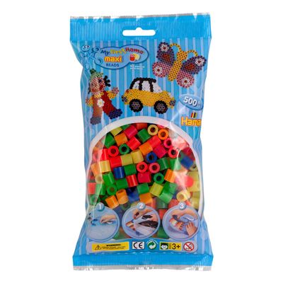 Hama strijkkralenmix neon maxi, 500st.