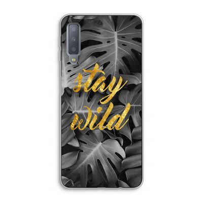 Stay wild: Samsung Galaxy A7 (2018) Transparant Hoesje
