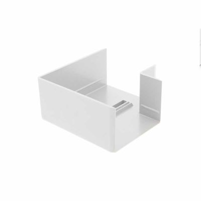 Canalit M5 vlakhaakstuk 40X40 wit PVC 955702 voor kabelkanaal 40x40