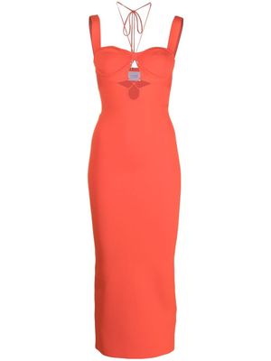 Galvan London robe Kali à découpes - Rouge
