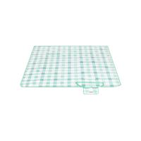 Waterdichte opvouwbare picknickdeken met 4 grondankers, Groen Wit / 200 x 200 cm